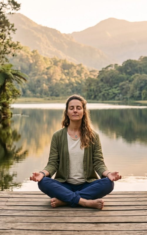 Mujer meditando